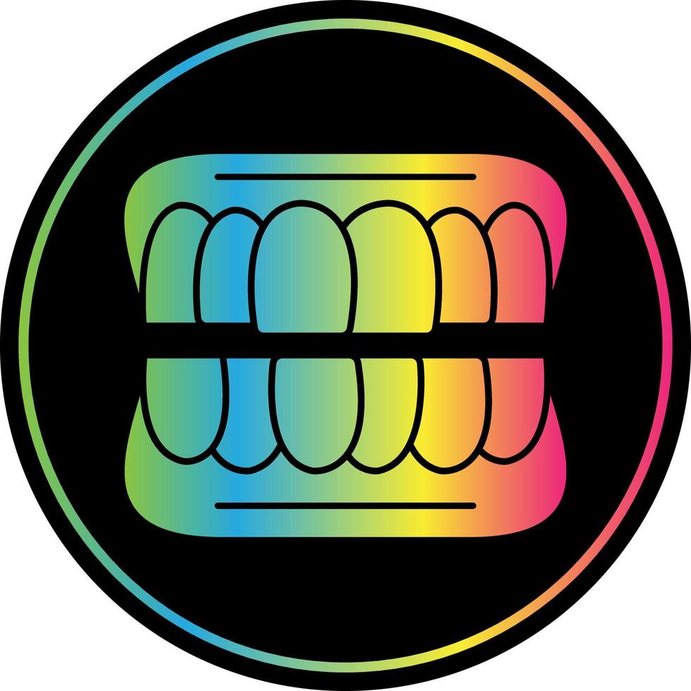 Denture Vector Icon Design