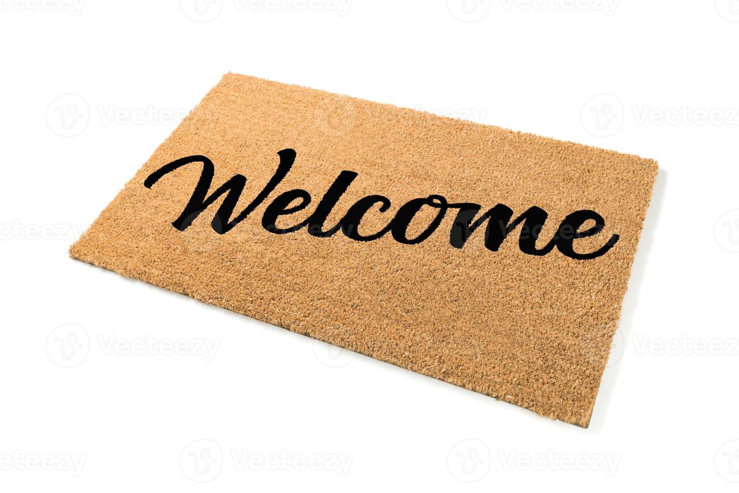 Welcome Mat Isolated on White Background photo