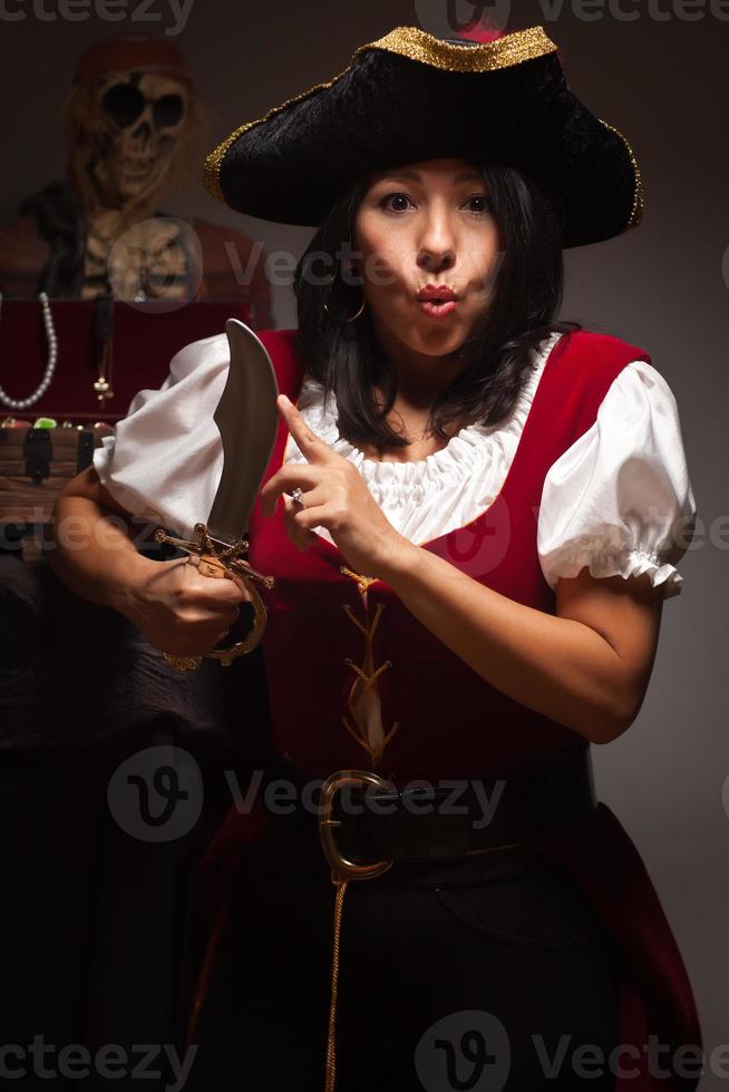 Dramatic Female Pirate Scene photo