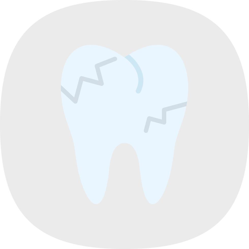 diseño de icono de vector de dientes cariados