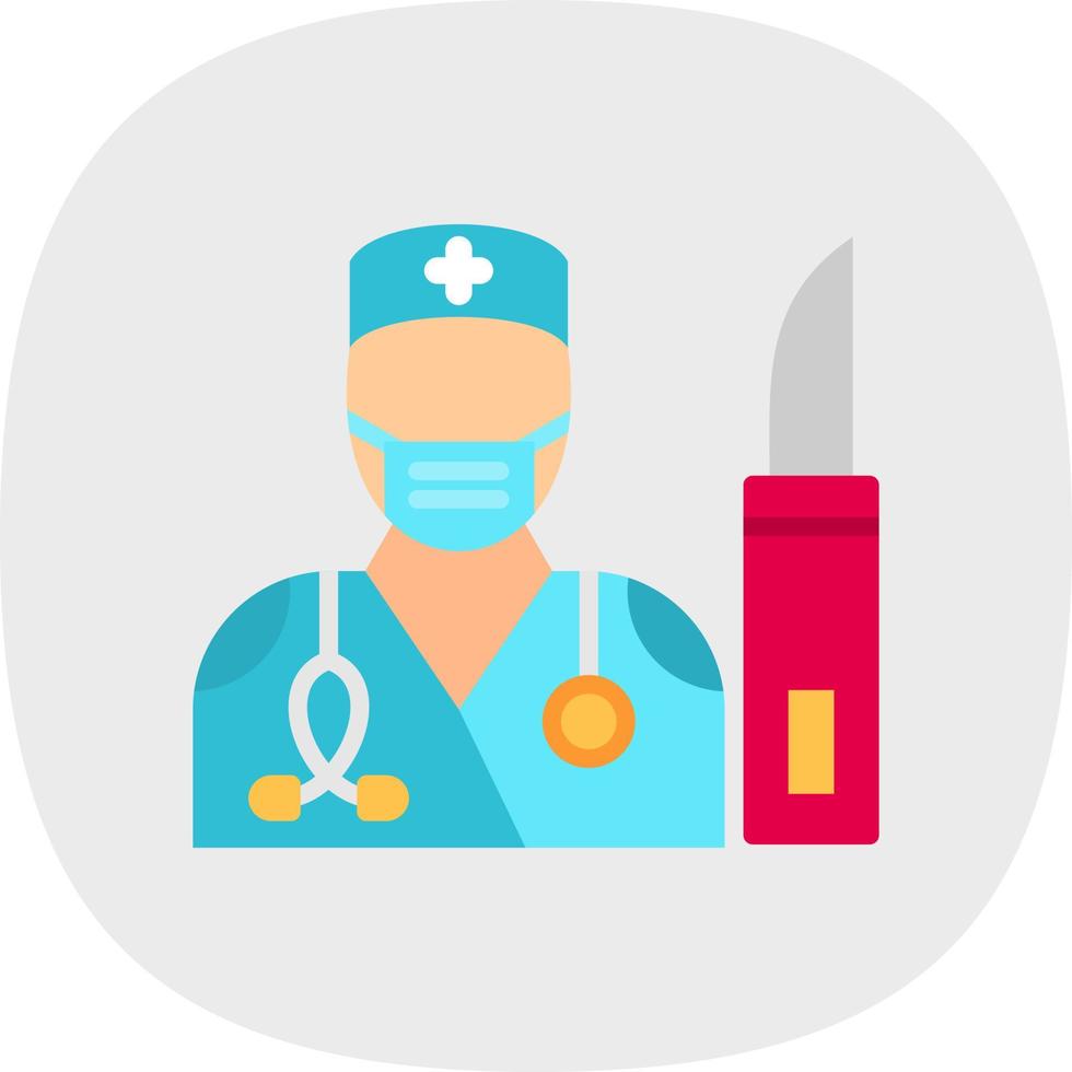 Surgeon Vector Icon Design