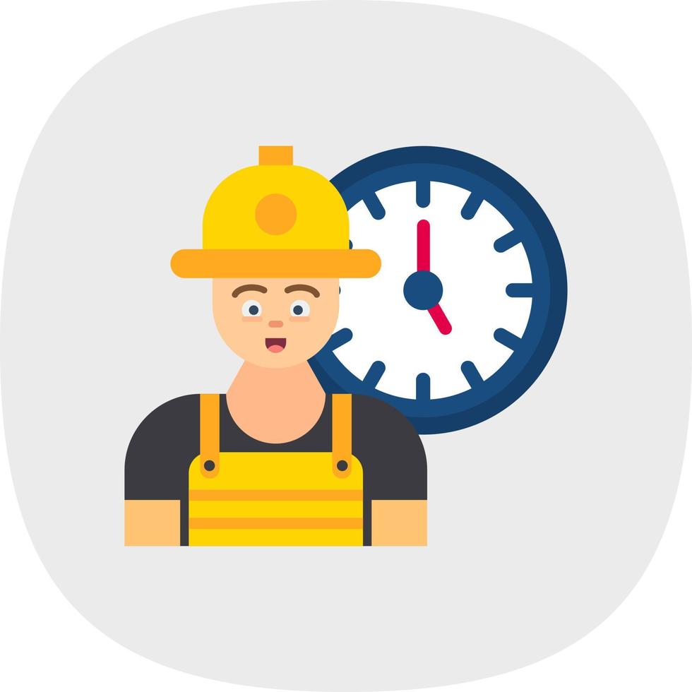 Working Hours Vector Icon Design