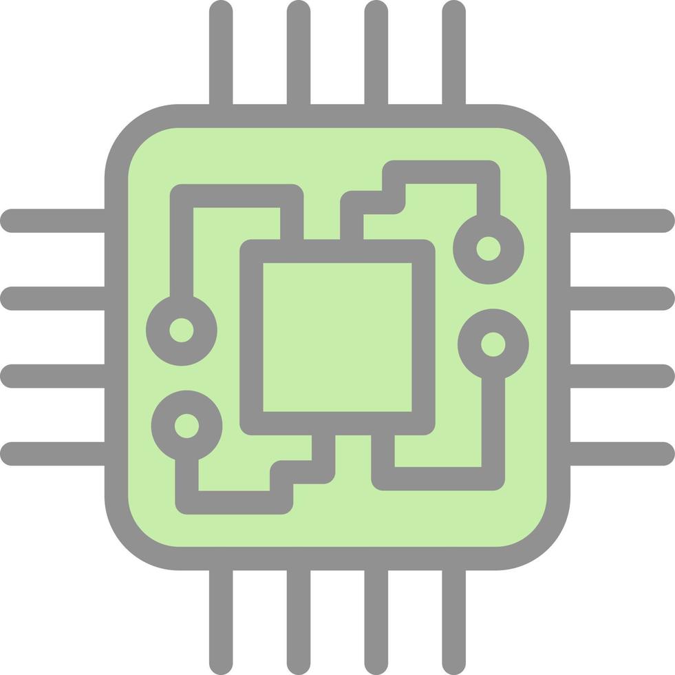 Processor Vector Icon Design