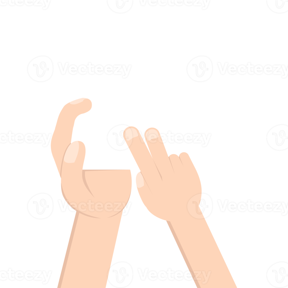 hand holding white blank name card png