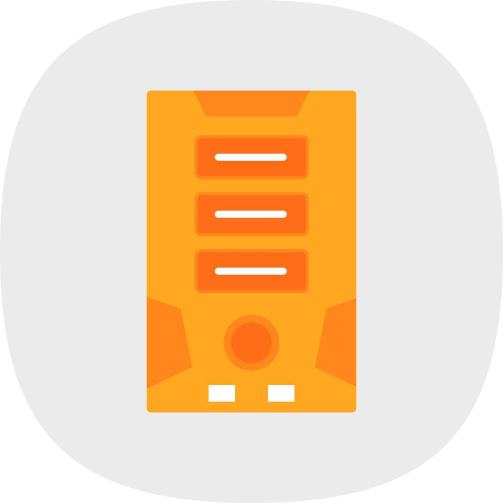 Tower Computer Vector Icon Design