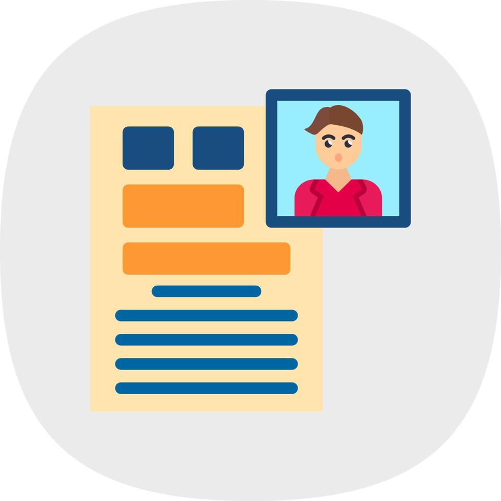 CV Vector Icon Design