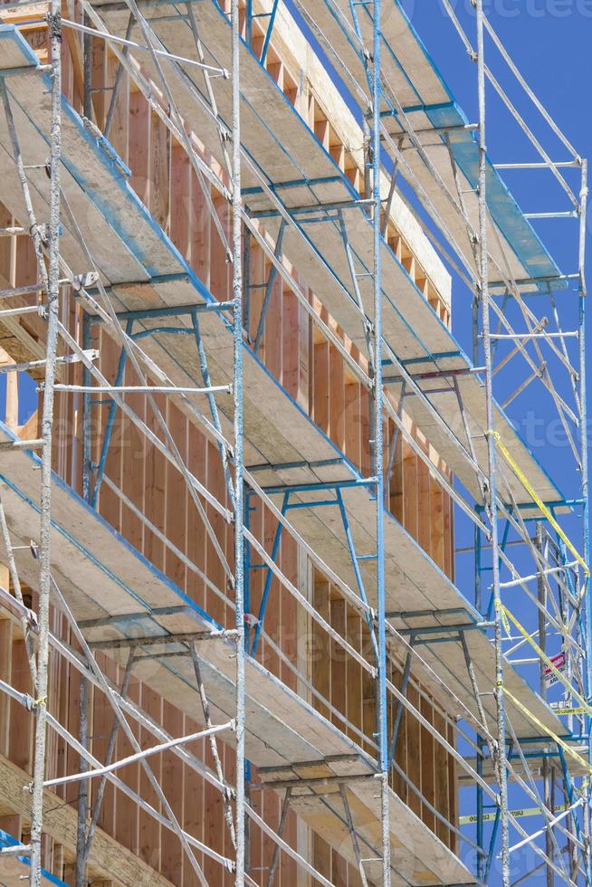 Scaffolding and Framing at Construction Site photo