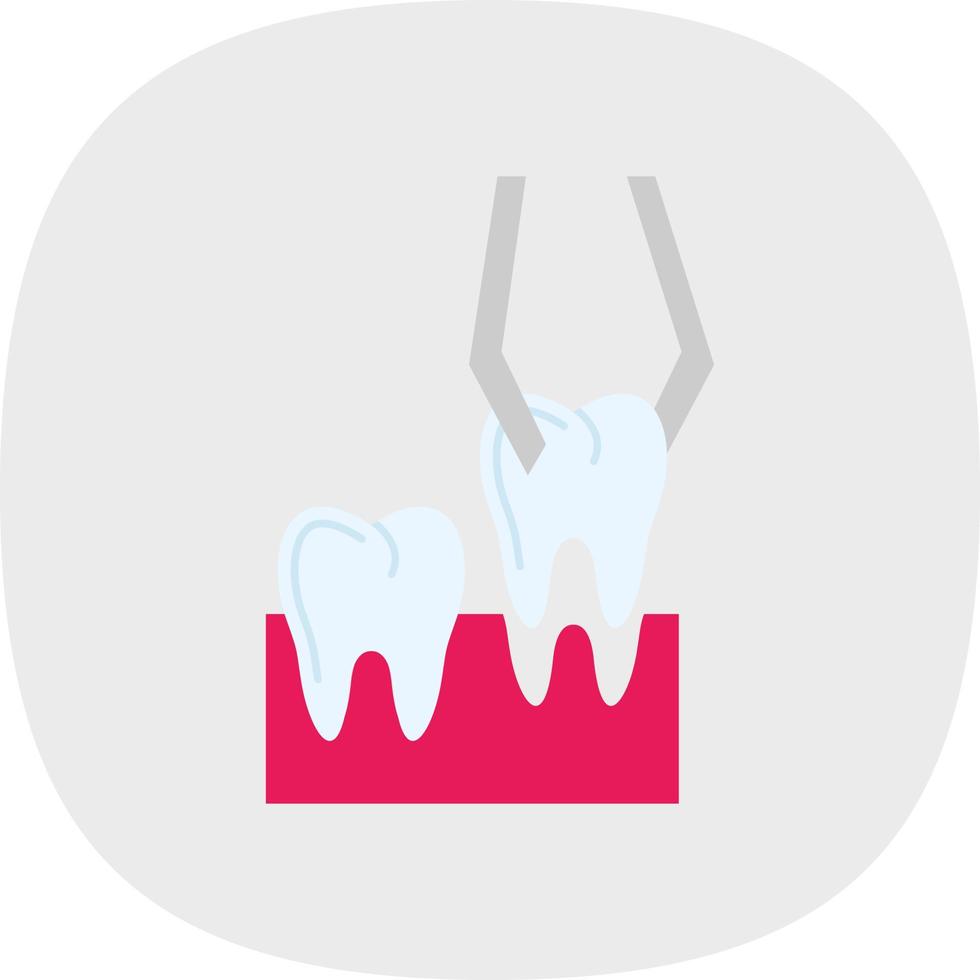 Teeth Extraction Vector Icon Design