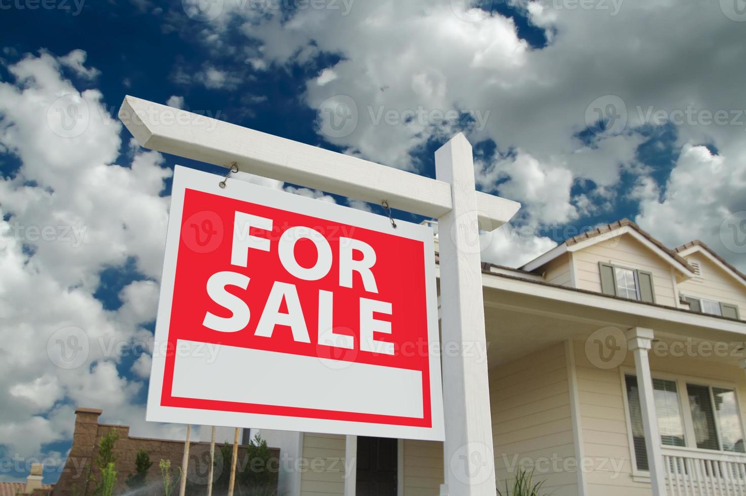 Home For Sale Sign and New Home photo