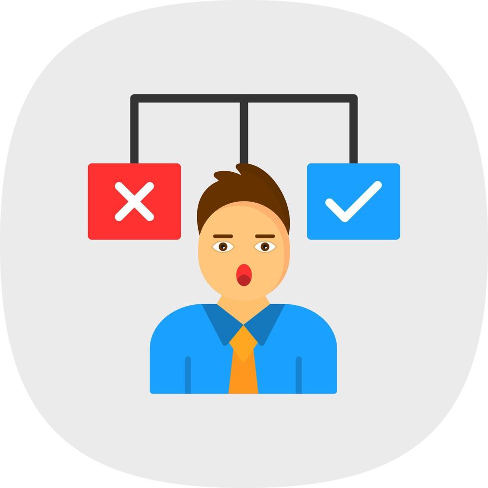 Decision Vector Icon Design