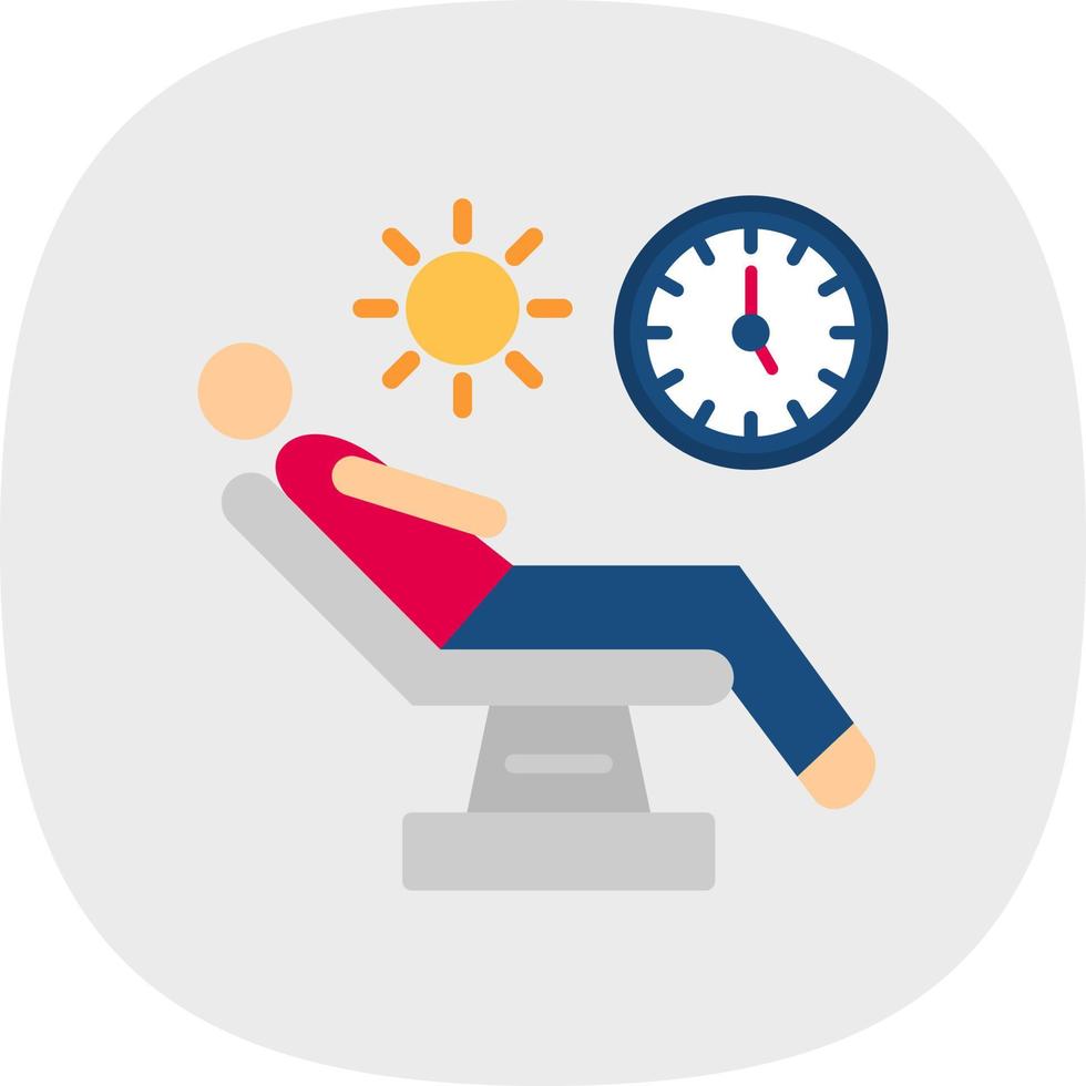 Relaxation Vector Icon Design