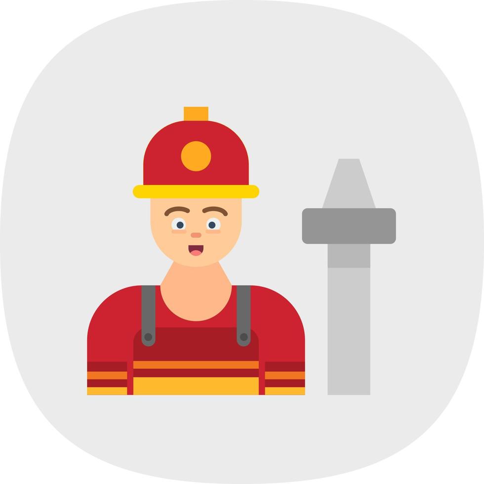 diseño de icono de vector de bombero