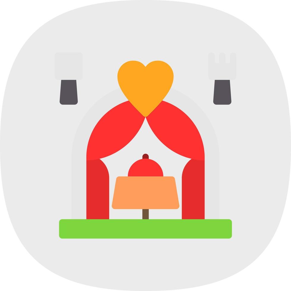Wedding Dinner Vector Icon Design