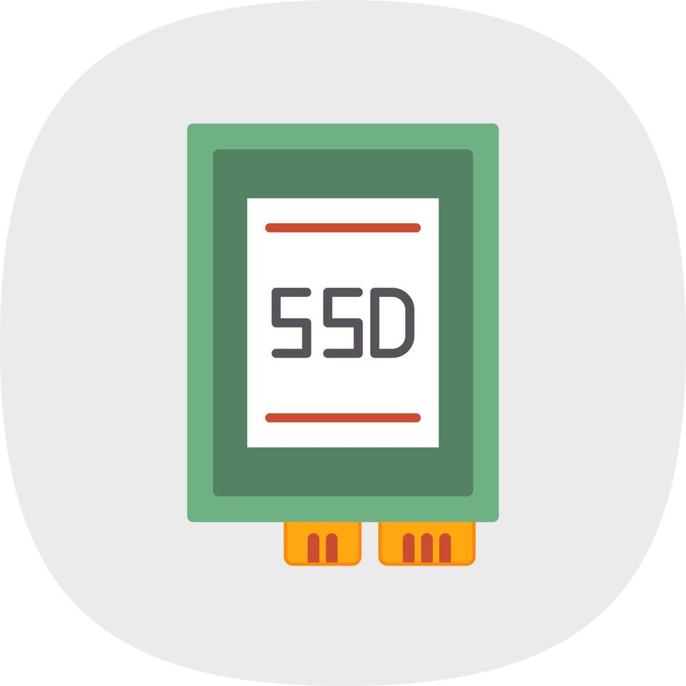 Ssd card Vector Icon Design