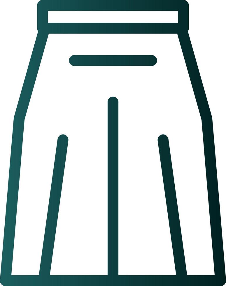 Long Skirt Vector Icon Design