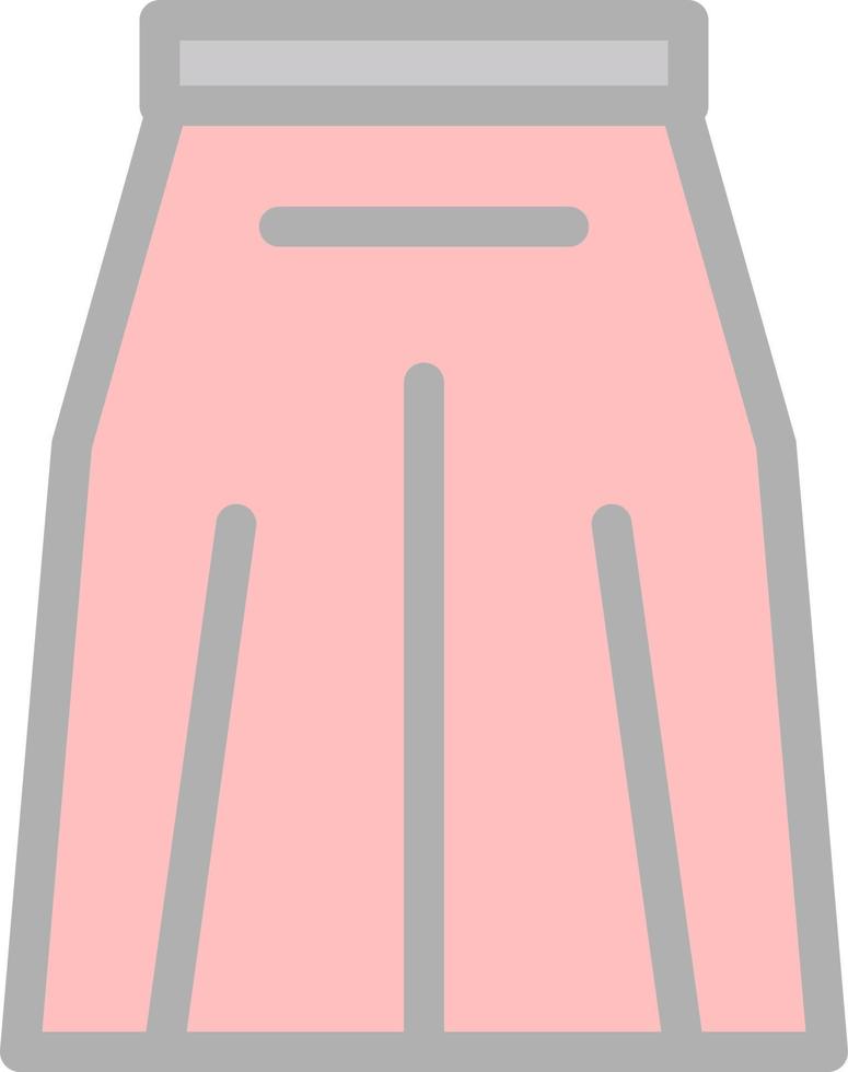 Long Skirt Vector Icon Design