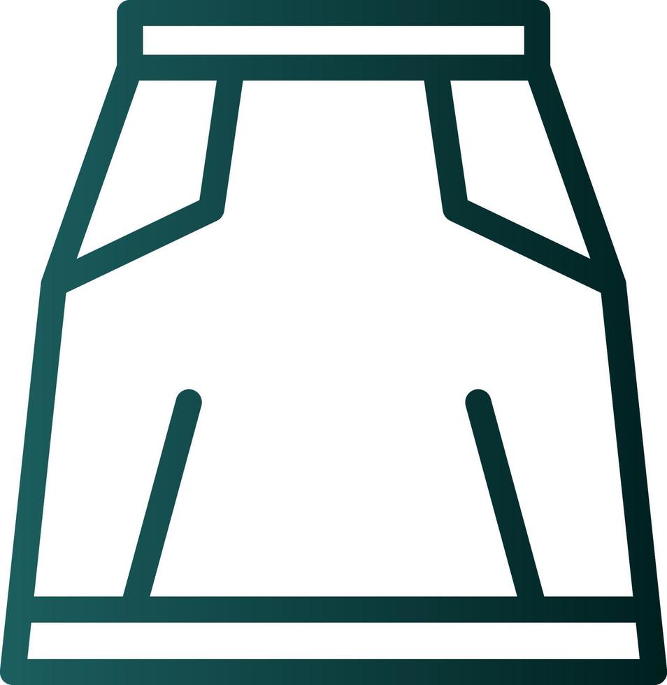 Skirt Vector Icon Design
