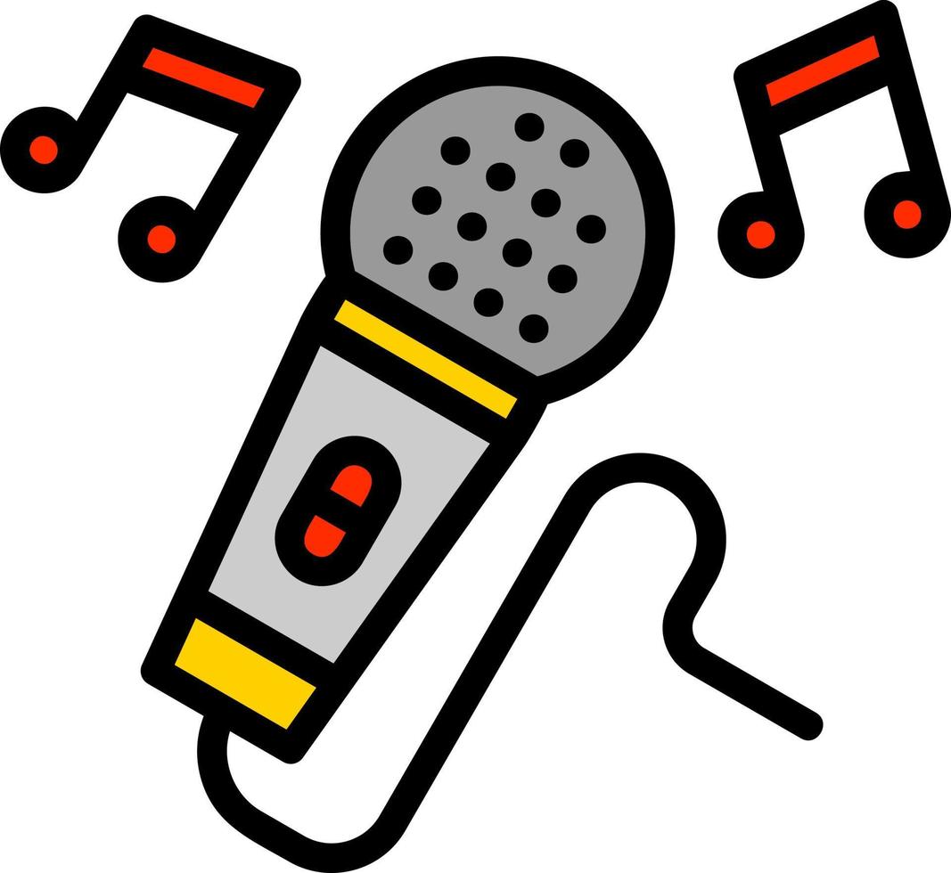 diseño de icono de vector de karaoke