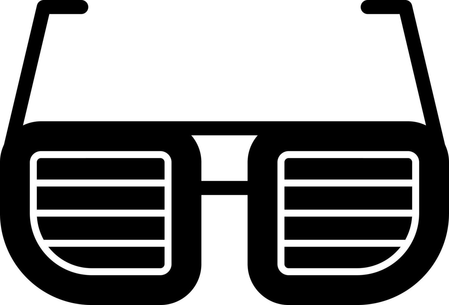 Fun Glasses Vector Icon Design