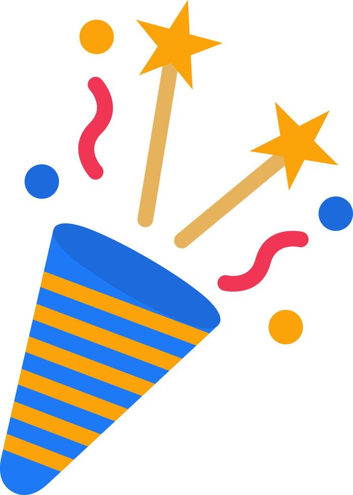 Party Popper Vector Icon Design