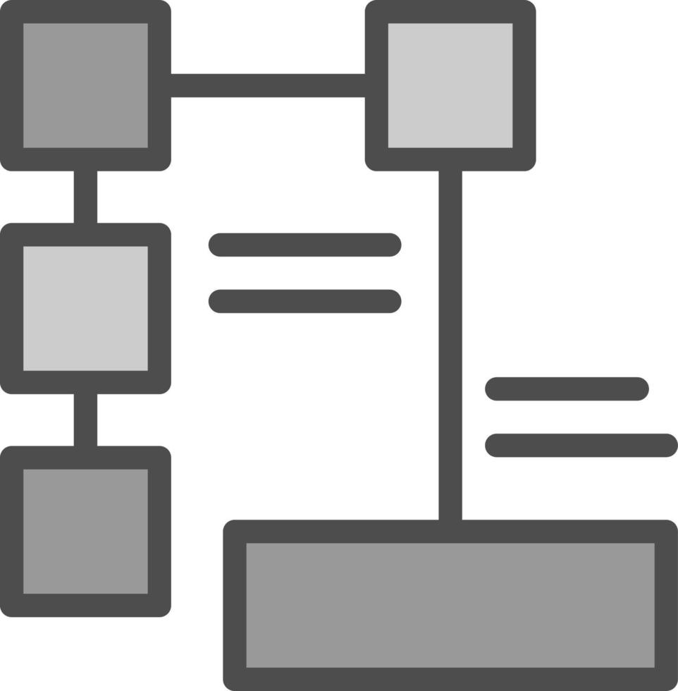 diseño de icono de vector de diagrama de flujo