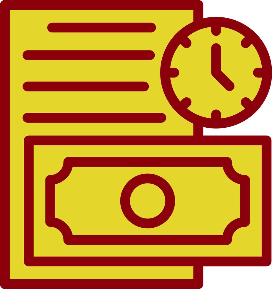 diseño de icono de vector de deuda a largo plazo