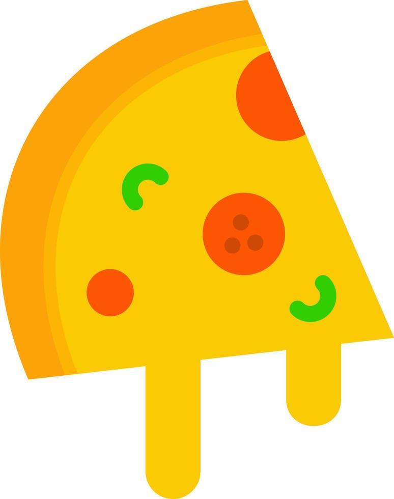 Pizza Slice Vector Icon Design