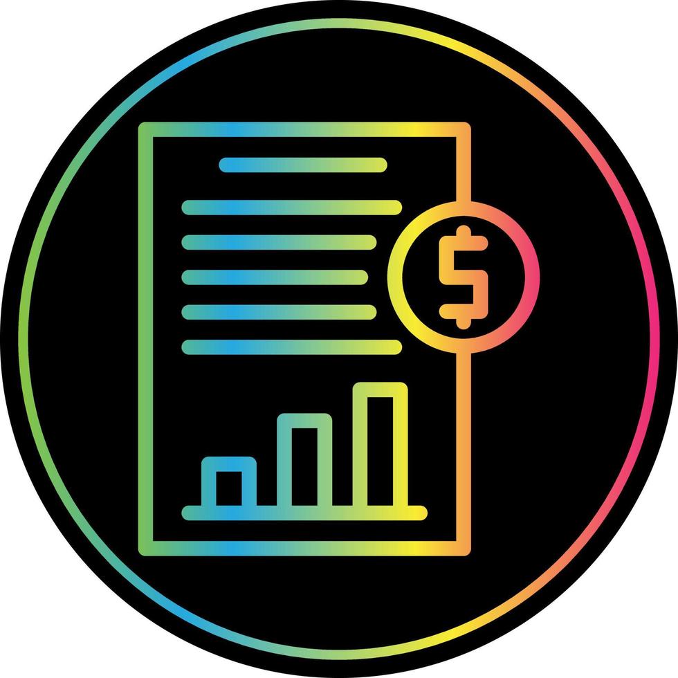 Cash Flow Statement Vector Icon Design