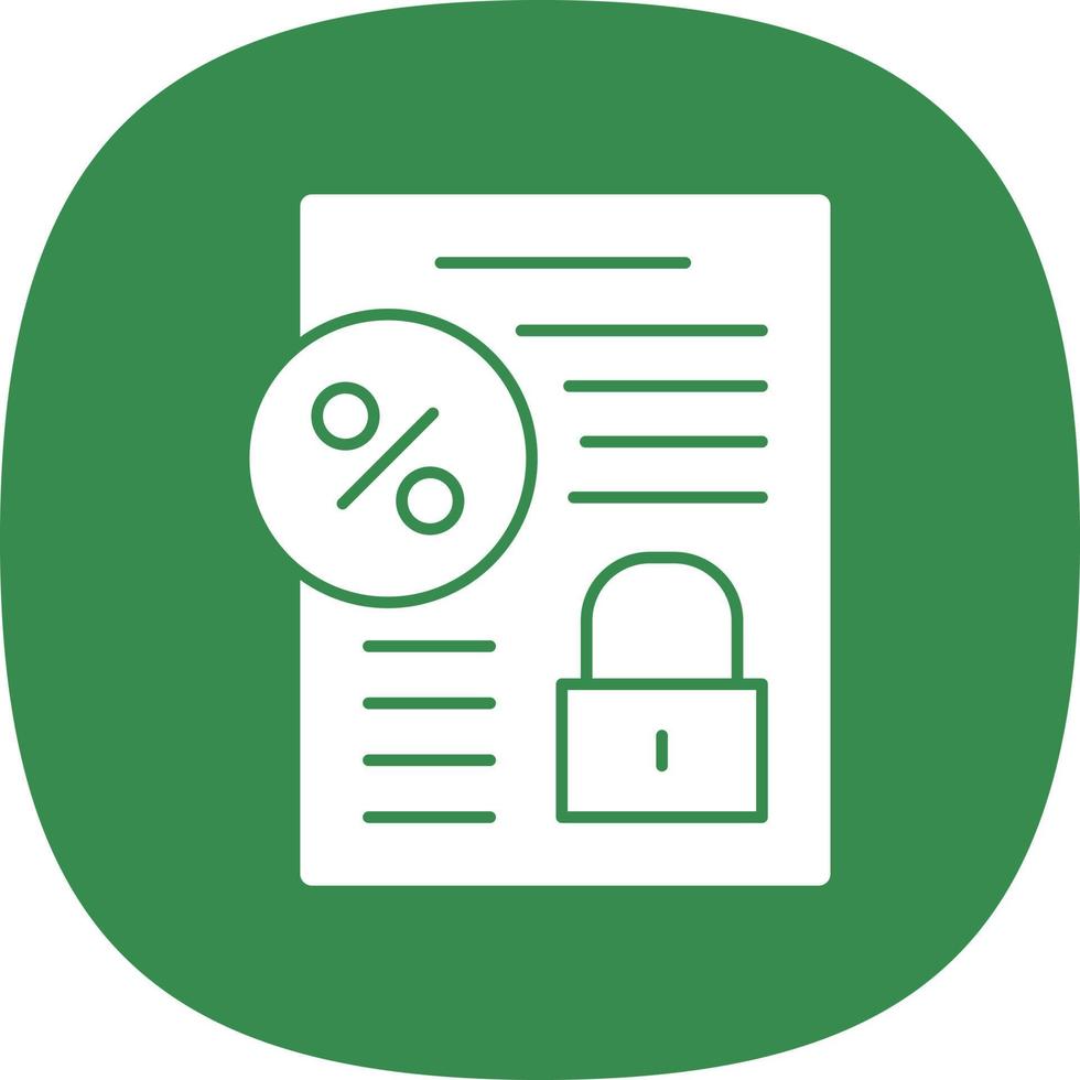 Fixed Interest Vector Icon Design