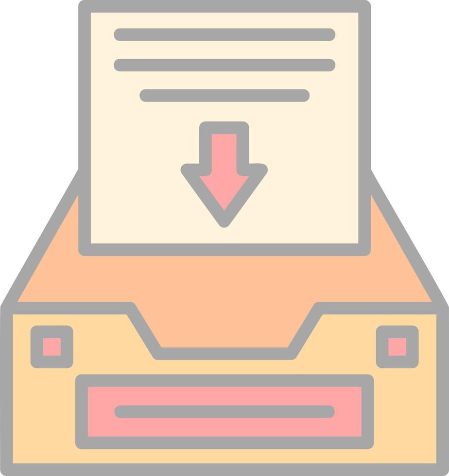 Project Inbox Vector Icon Design