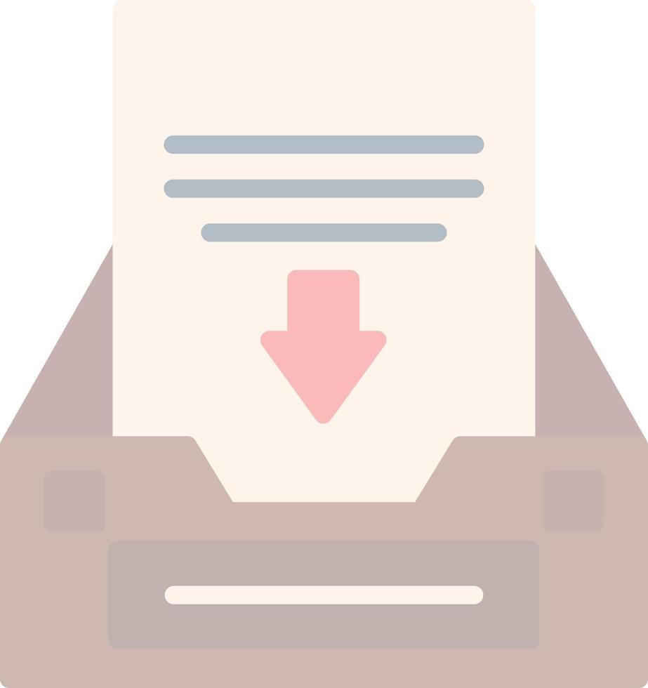 Project Inbox Vector Icon Design
