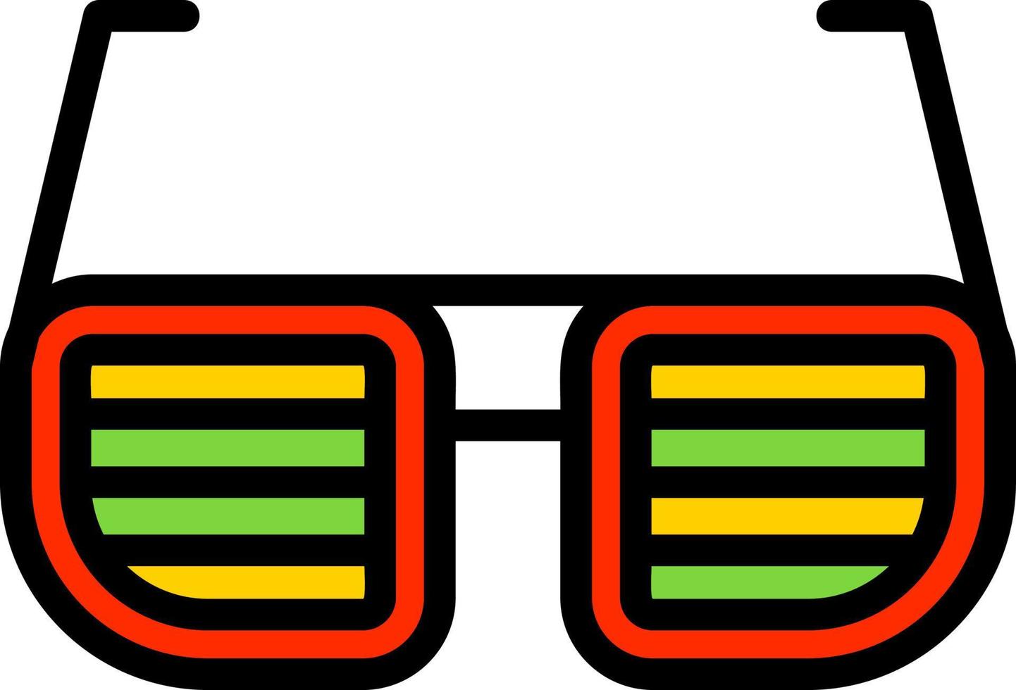 Fun Glasses Vector Icon Design
