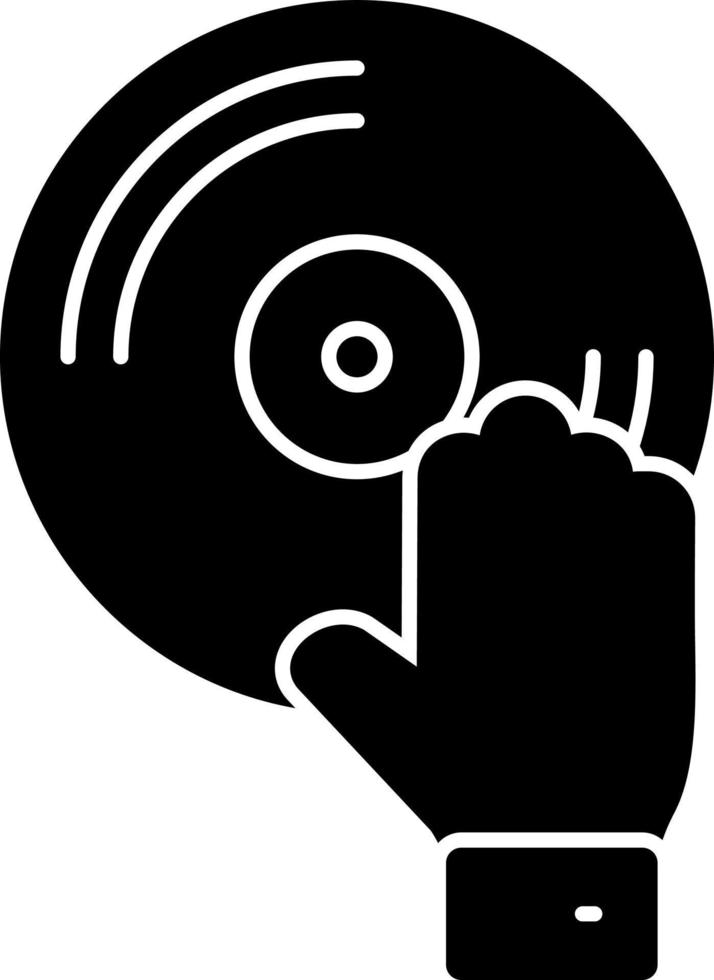 diseño de icono de vector de DJ