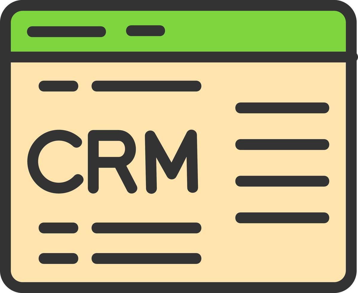Crm Vector Icon Design