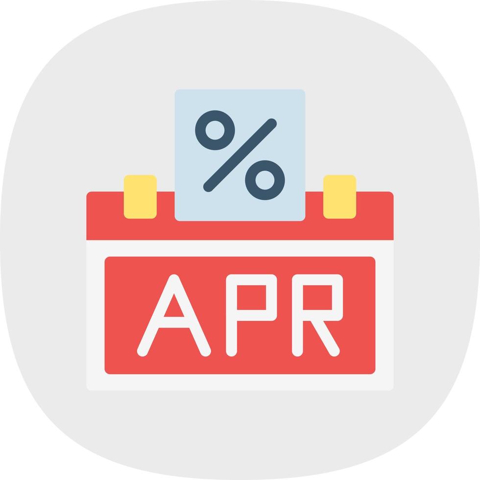 Annual Percentage Rate Vector Icon Design