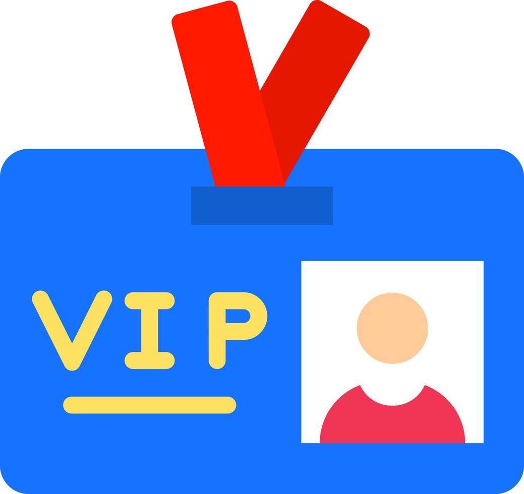 VIP Pass Vector Icon Design