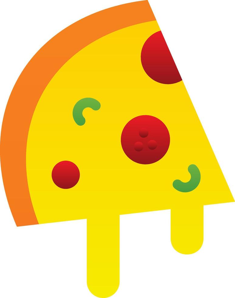 Pizza Slice Vector Icon Design