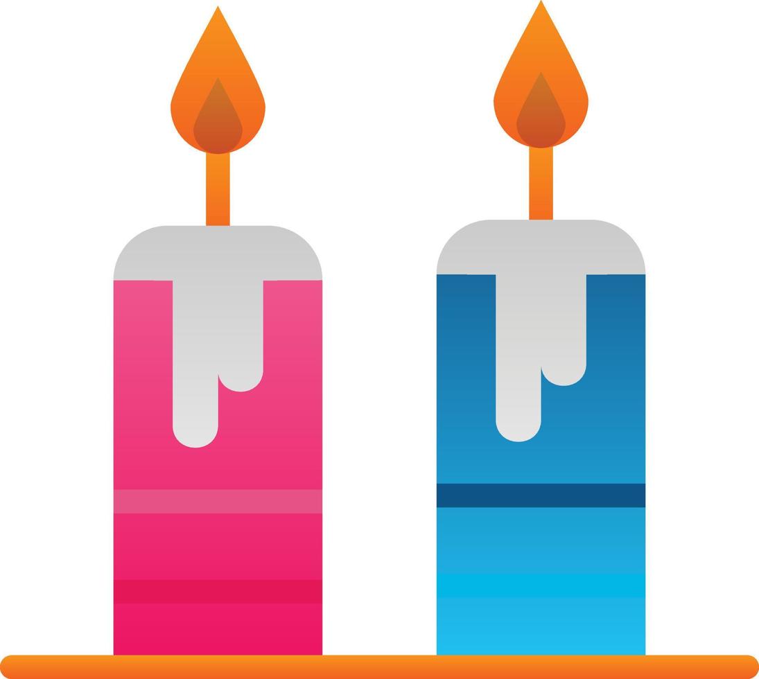 Candles Vector Icon Design
