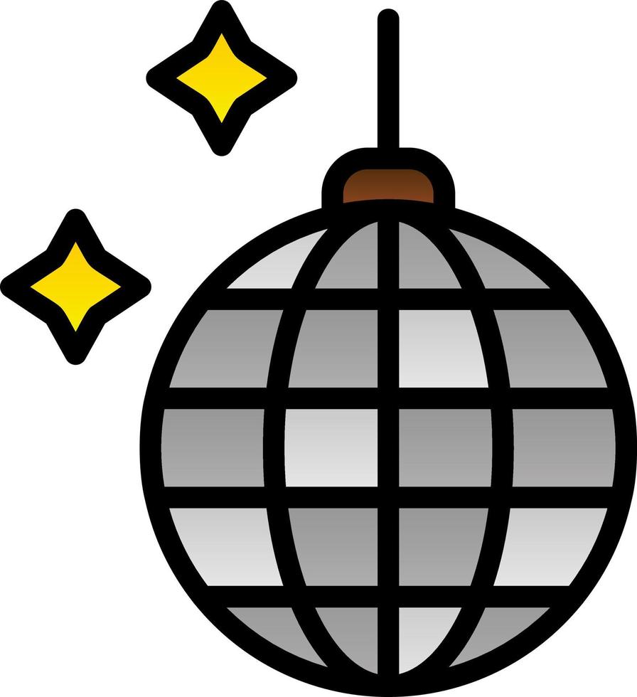 diseño de icono de vector de bola de discoteca