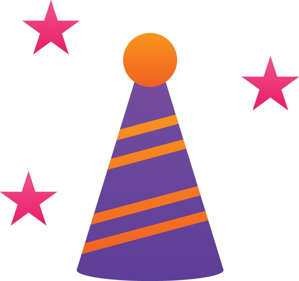 Party Hat Vector Icon Design