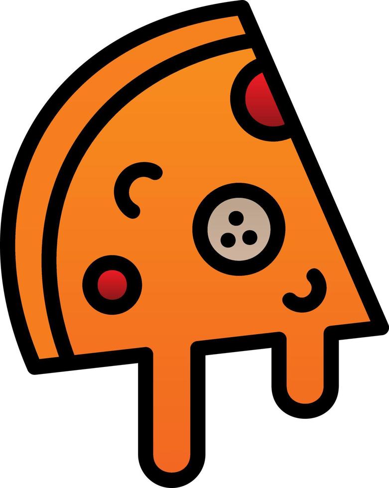 Pizza Slice Vector Icon Design