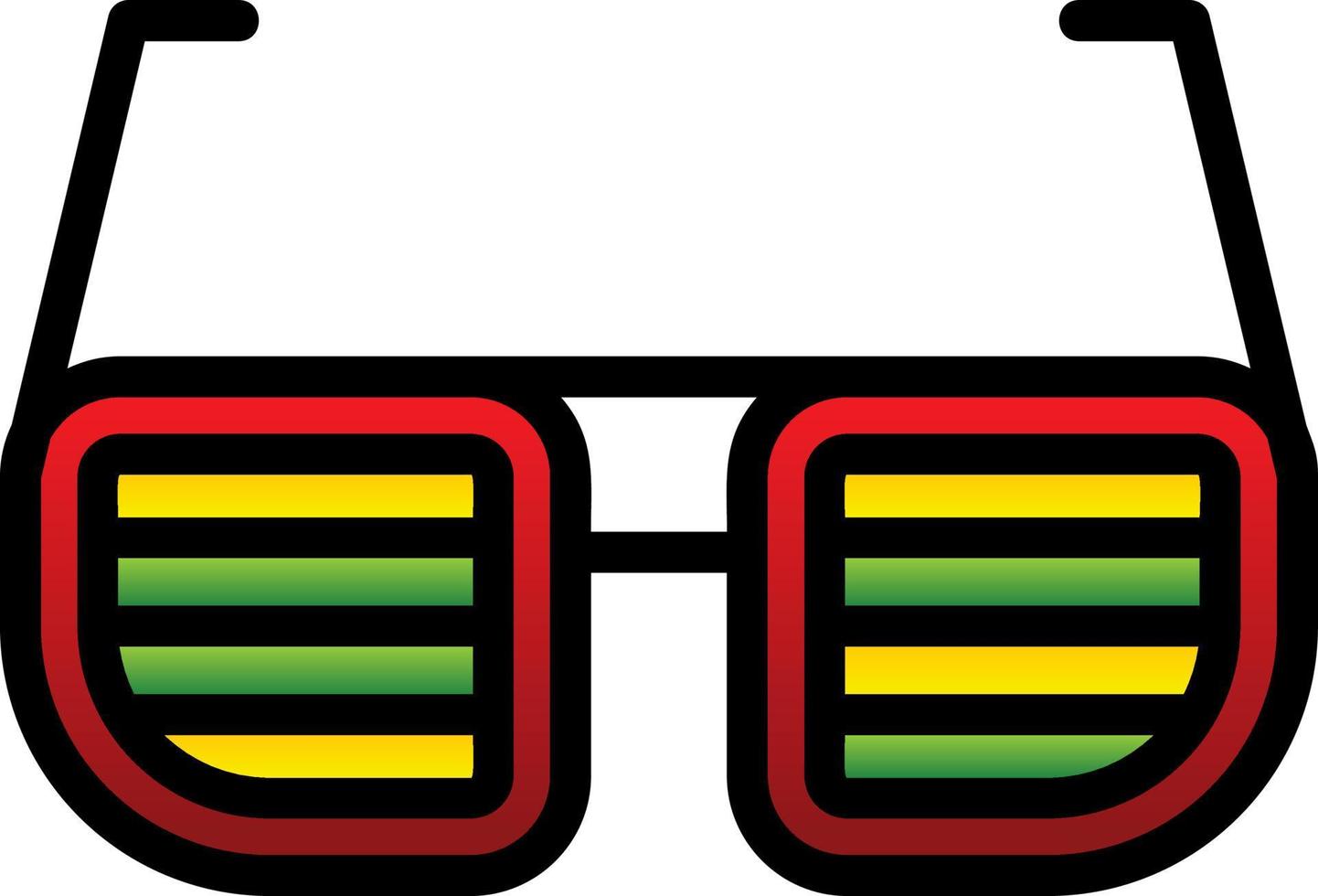 diseño de icono de vector de gafas divertidas