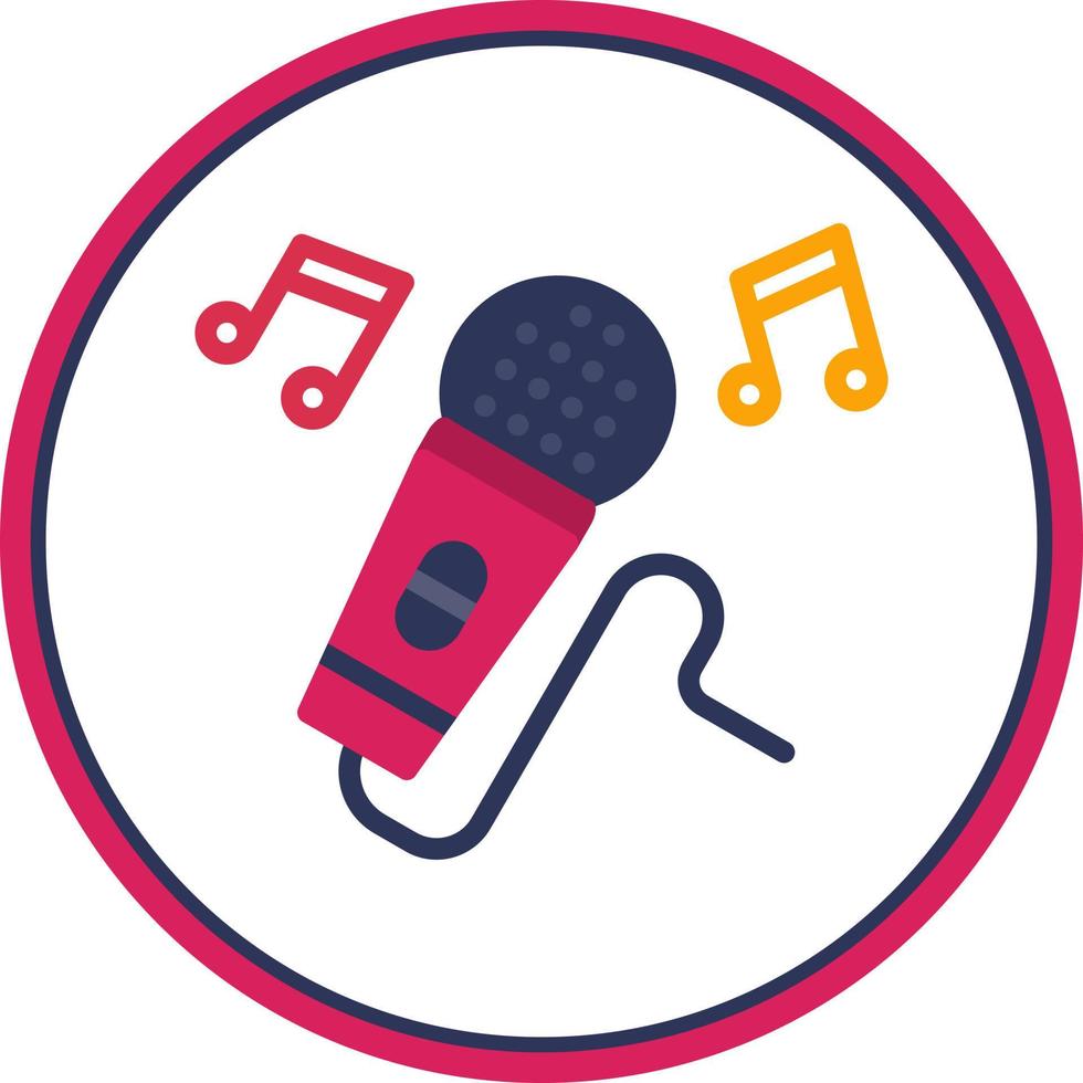Karaoke Vector Icon Design