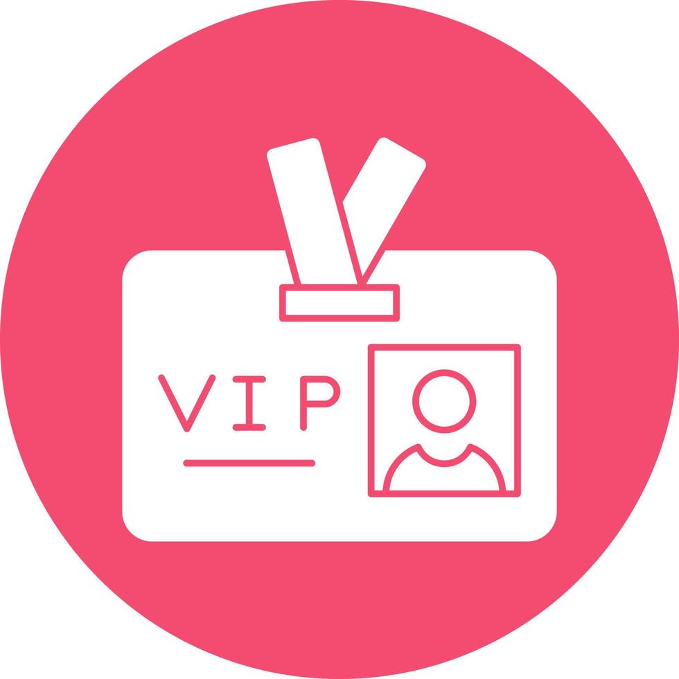 VIP Pass Vector Icon Design