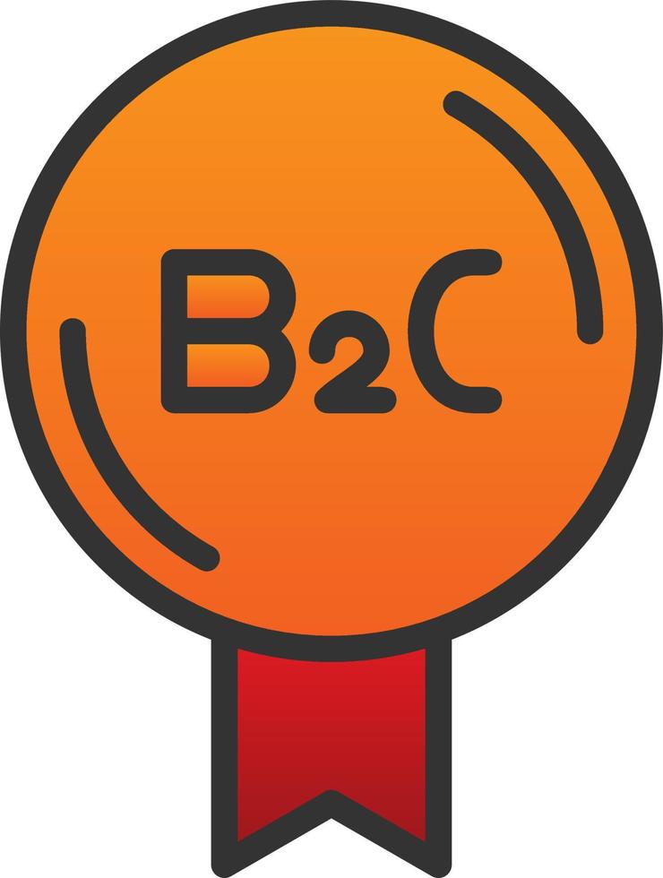 diseño de icono de vector b2c