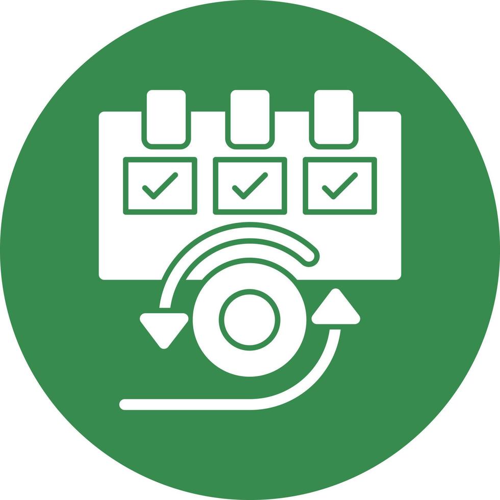 diseño de icono de vector de scrum diario