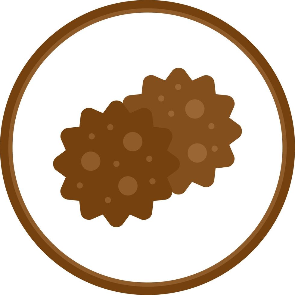 diseño de icono de vector de galleta