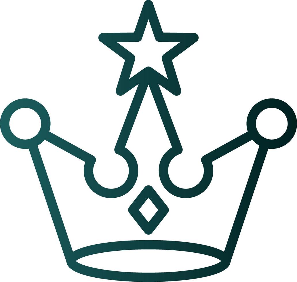 diseño de icono de vector de corona