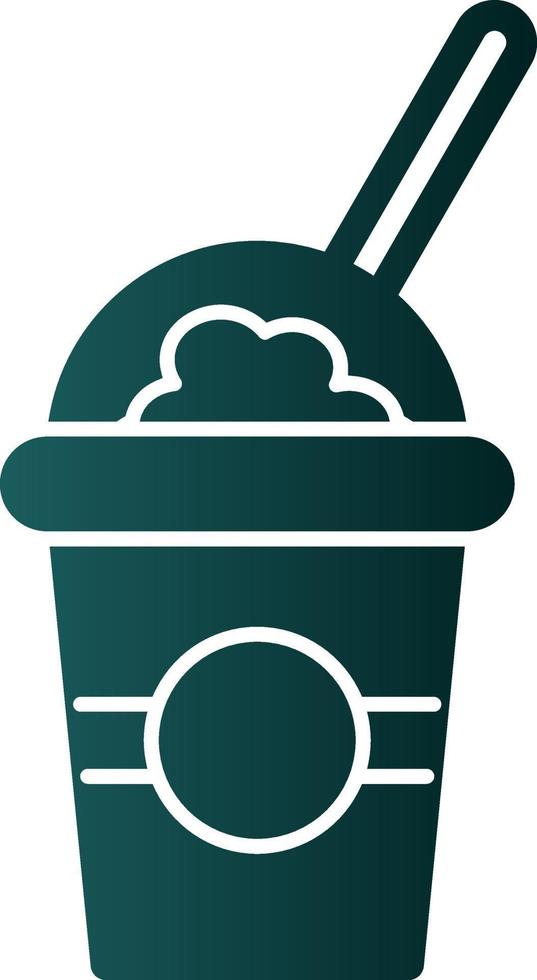 Milkshake Vector Icon Design