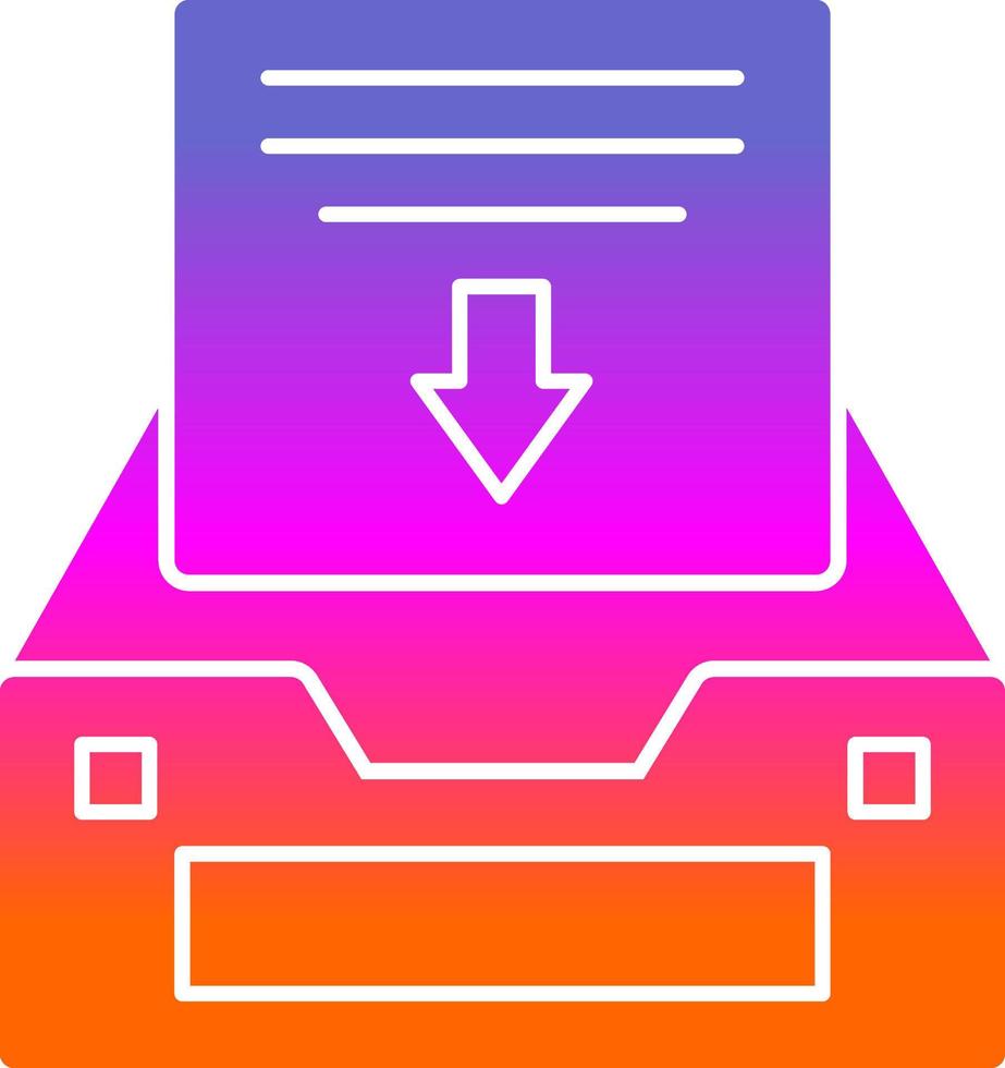 Project Inbox Vector Icon Design